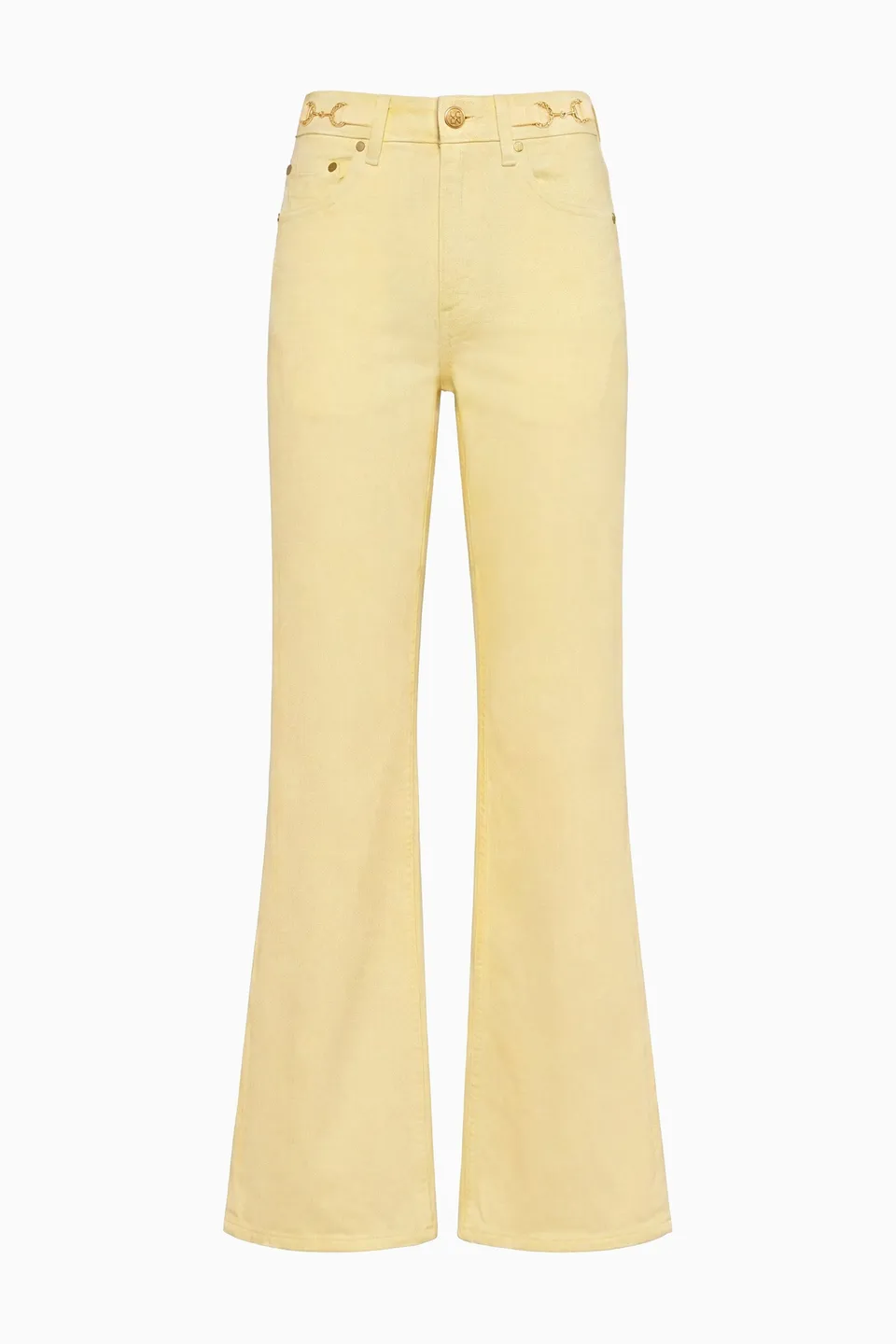 Ulla Johnson Laurel Kick Flare jean Chantilly coton