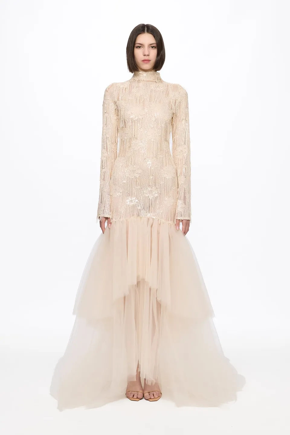 ATU Body Couture Long and formal dresses robe longue sequins vanille