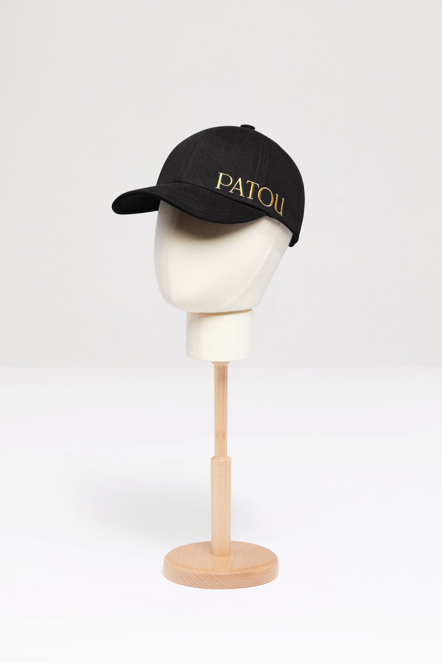 Patou AC040 casquette denim coton bio noire M 58 cm
