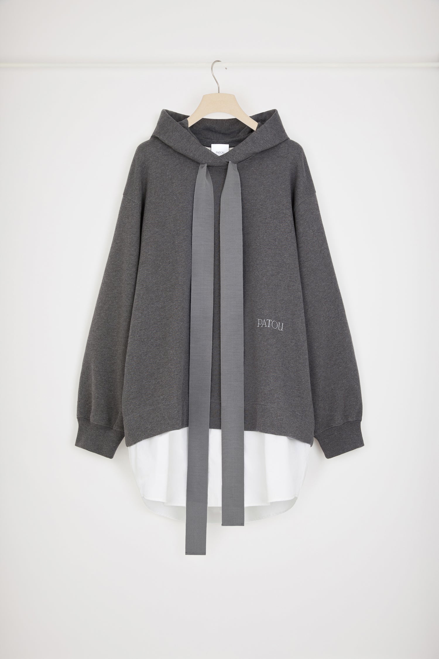 Patou JE092 robe hoodie graphite coton bio