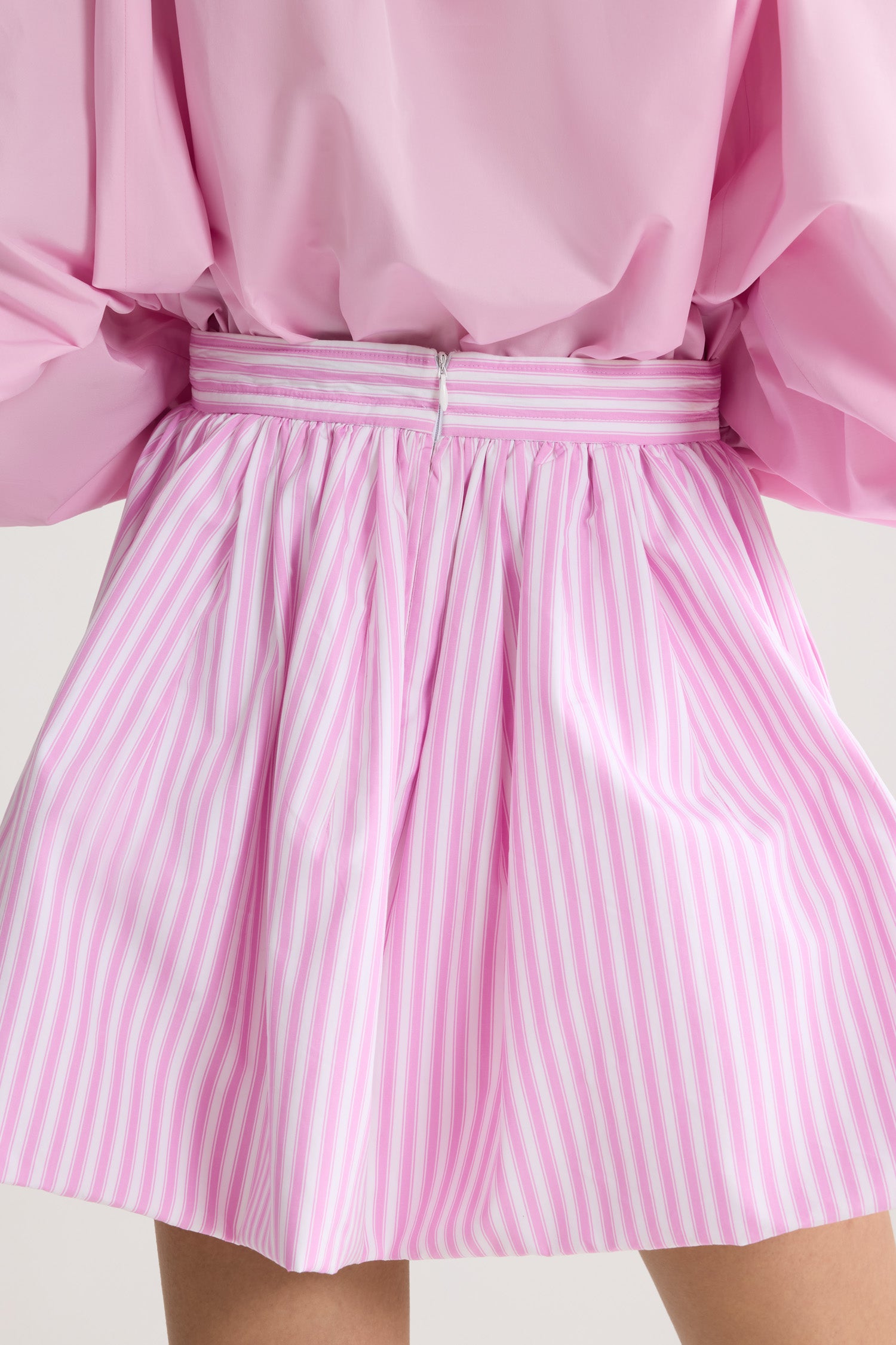 Patou SK098 mini jupe bloomer rayée coton bio