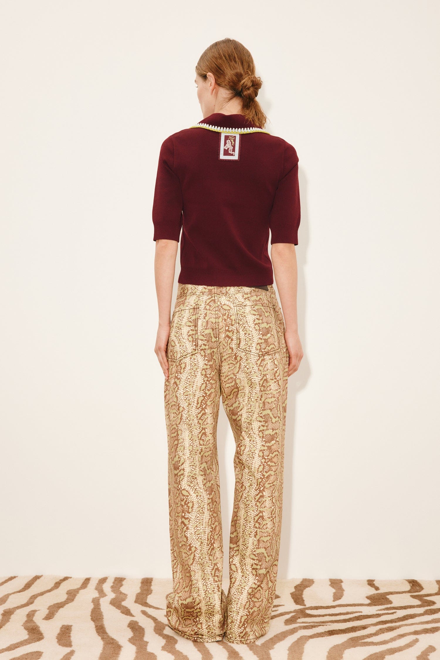 Alemais Knitwear Jasper Knit Polo polo maille L