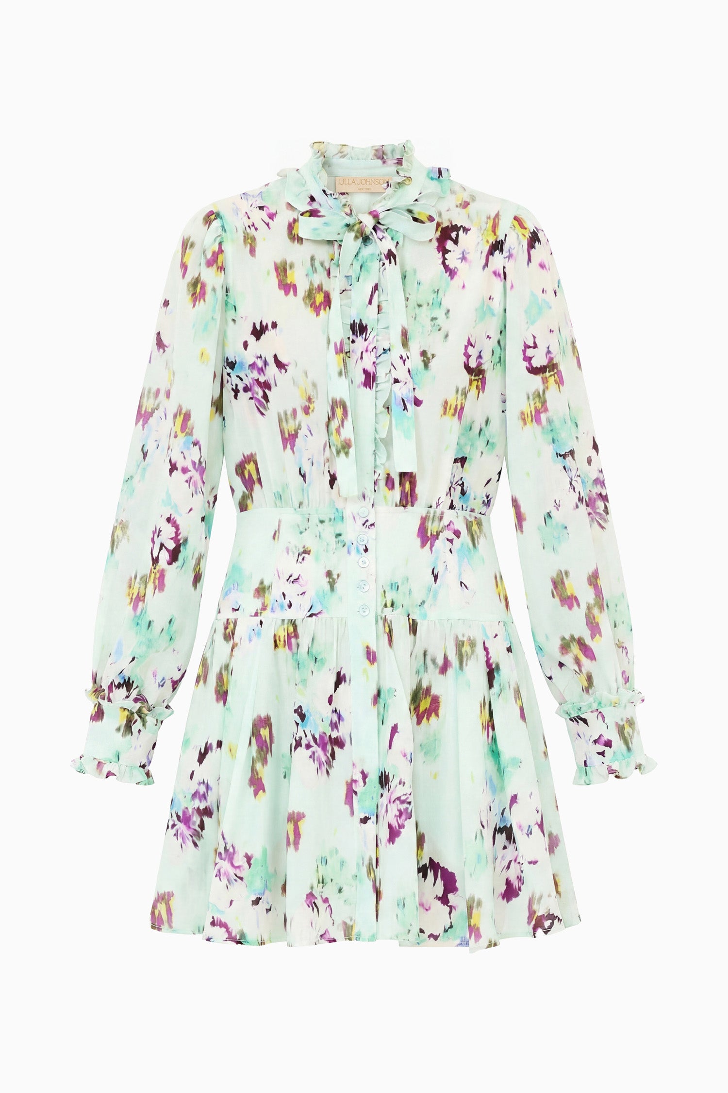 Ulla Johnson Viola robe mini oasis soie fleurs
