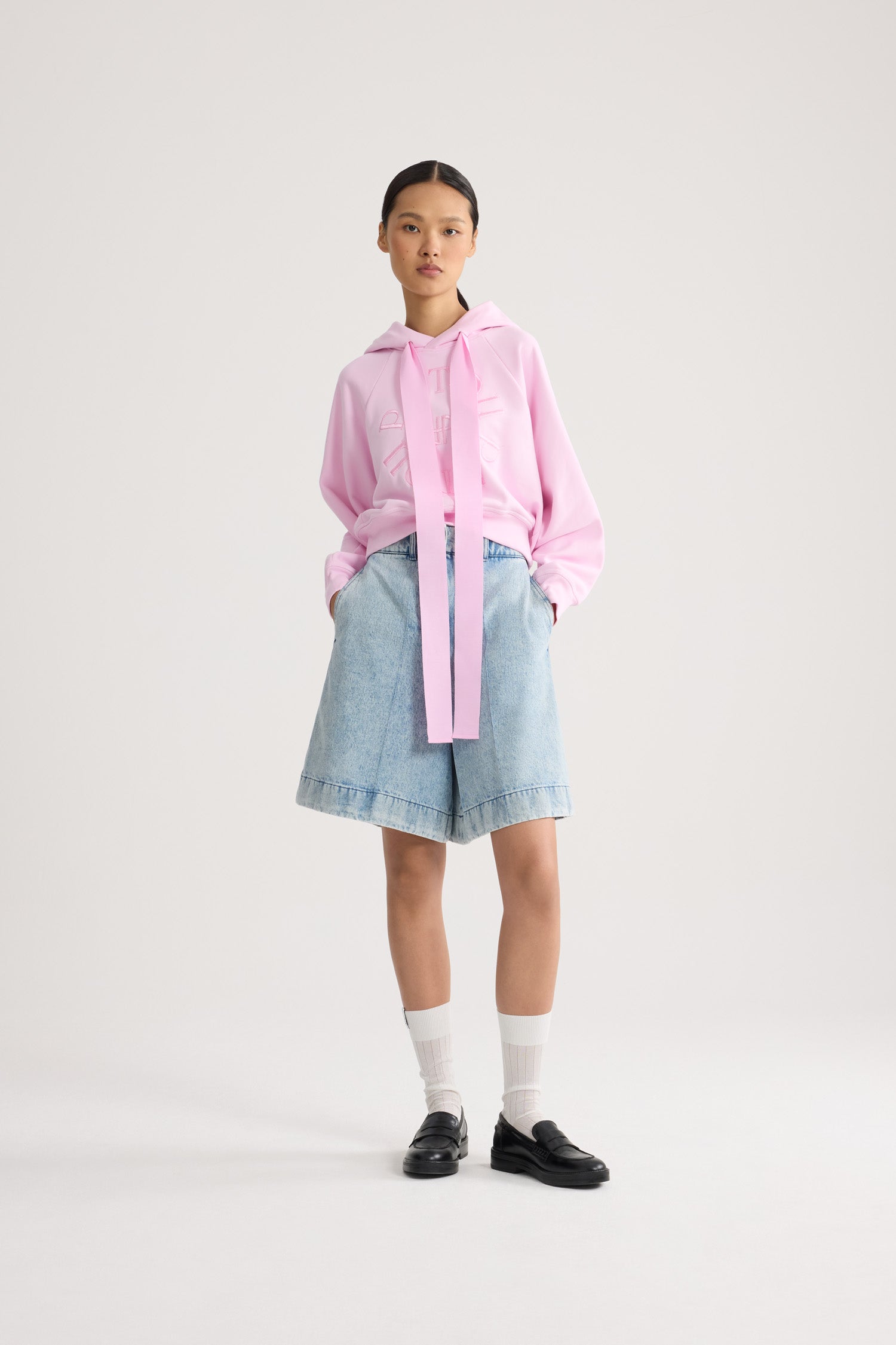 Patou JE069 hoodie court rose candy coton