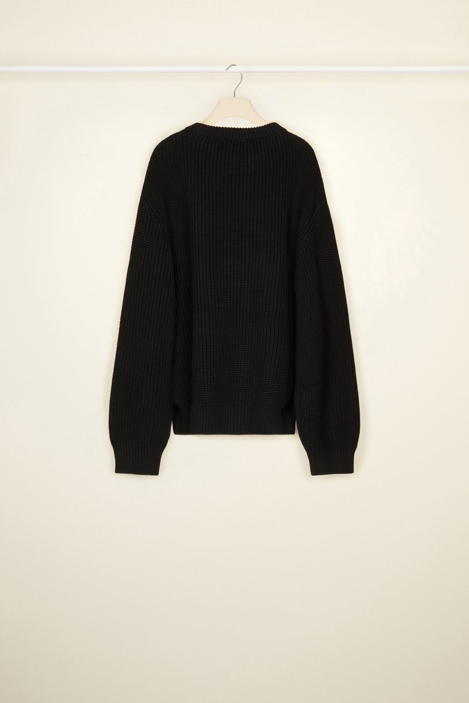 Patou P22KN081 pull laine noir oversize XS-XL