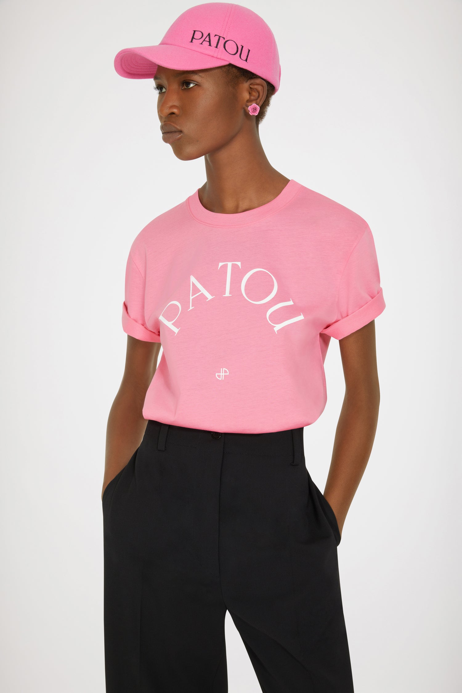 Patou t-shirt coton bio H22JE049 rose Darling Pink