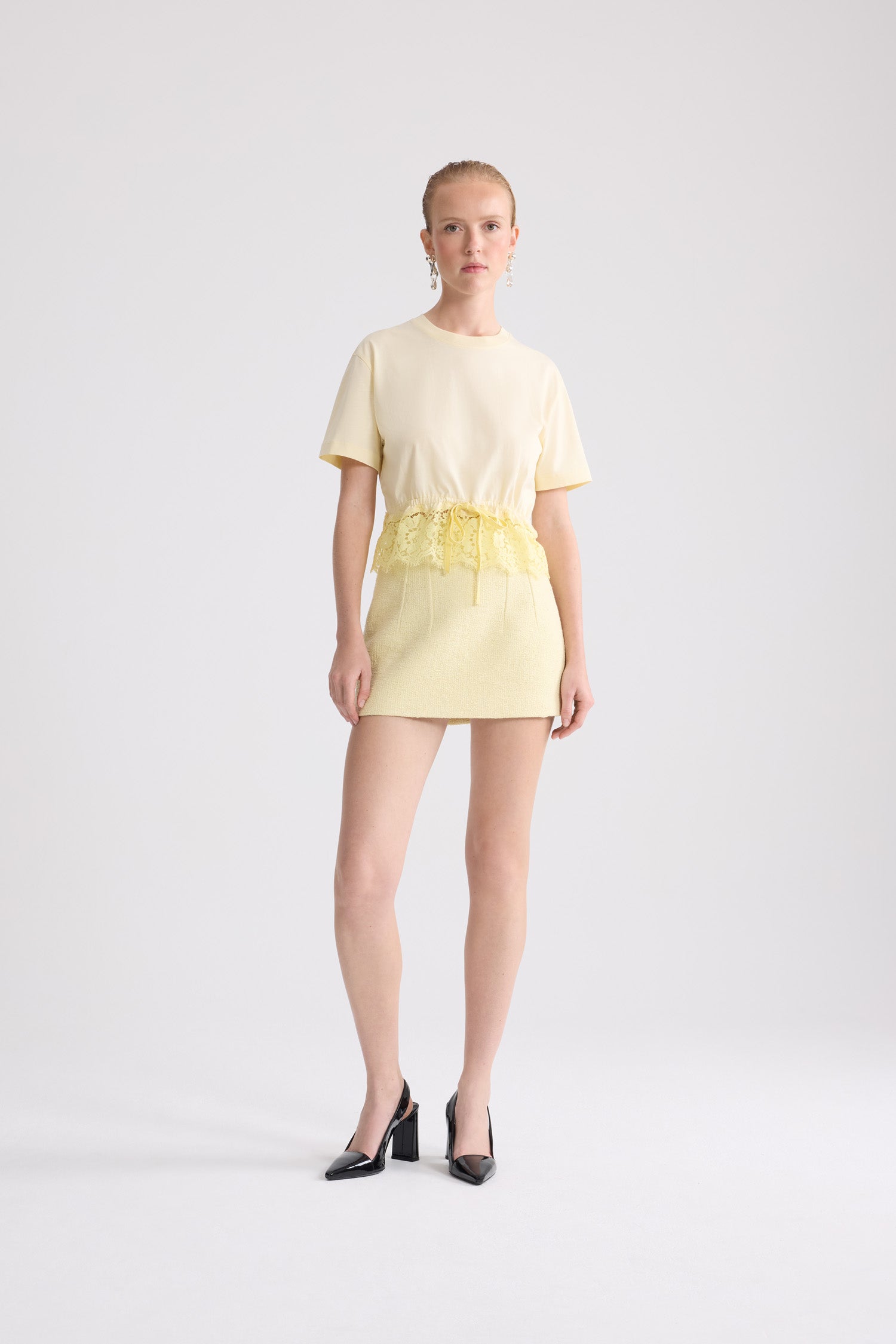 Patou JE256 t-shirt coton dentelle Lemonade XS-XL