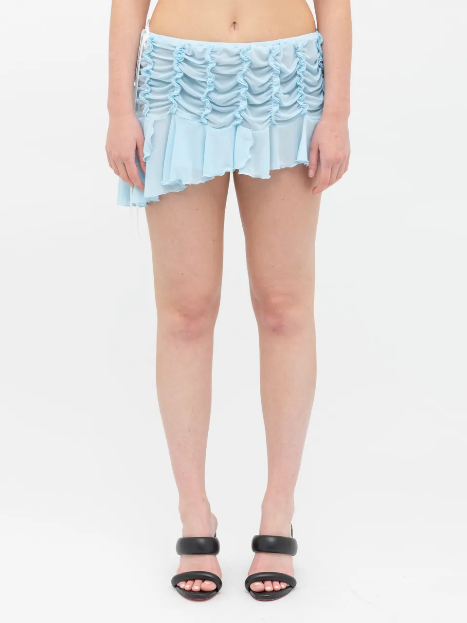 Ester Manas Micro Ruched Jupe bleue 34/44 froncée