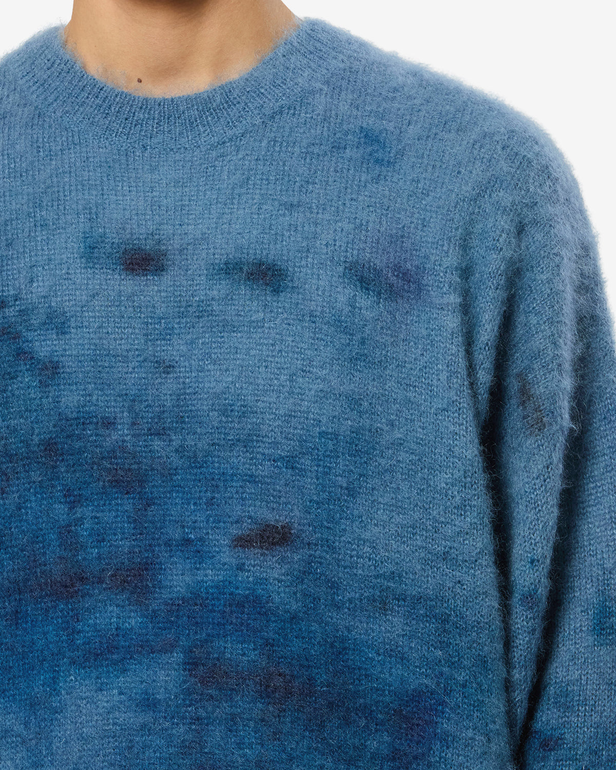 Isabel Marant Ayden PU0995HA pull mohair bleu indigo