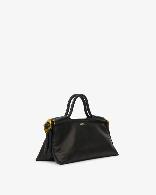 Isabel Marant Pipa M PM0124FA sac cuir noir tressé