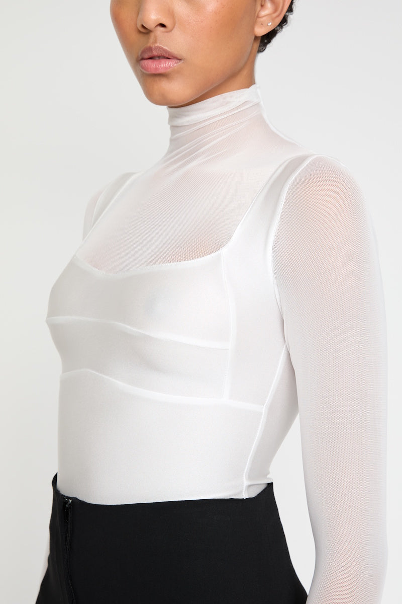 ATU Body Couture Bodysuits body blanc corset manches longues