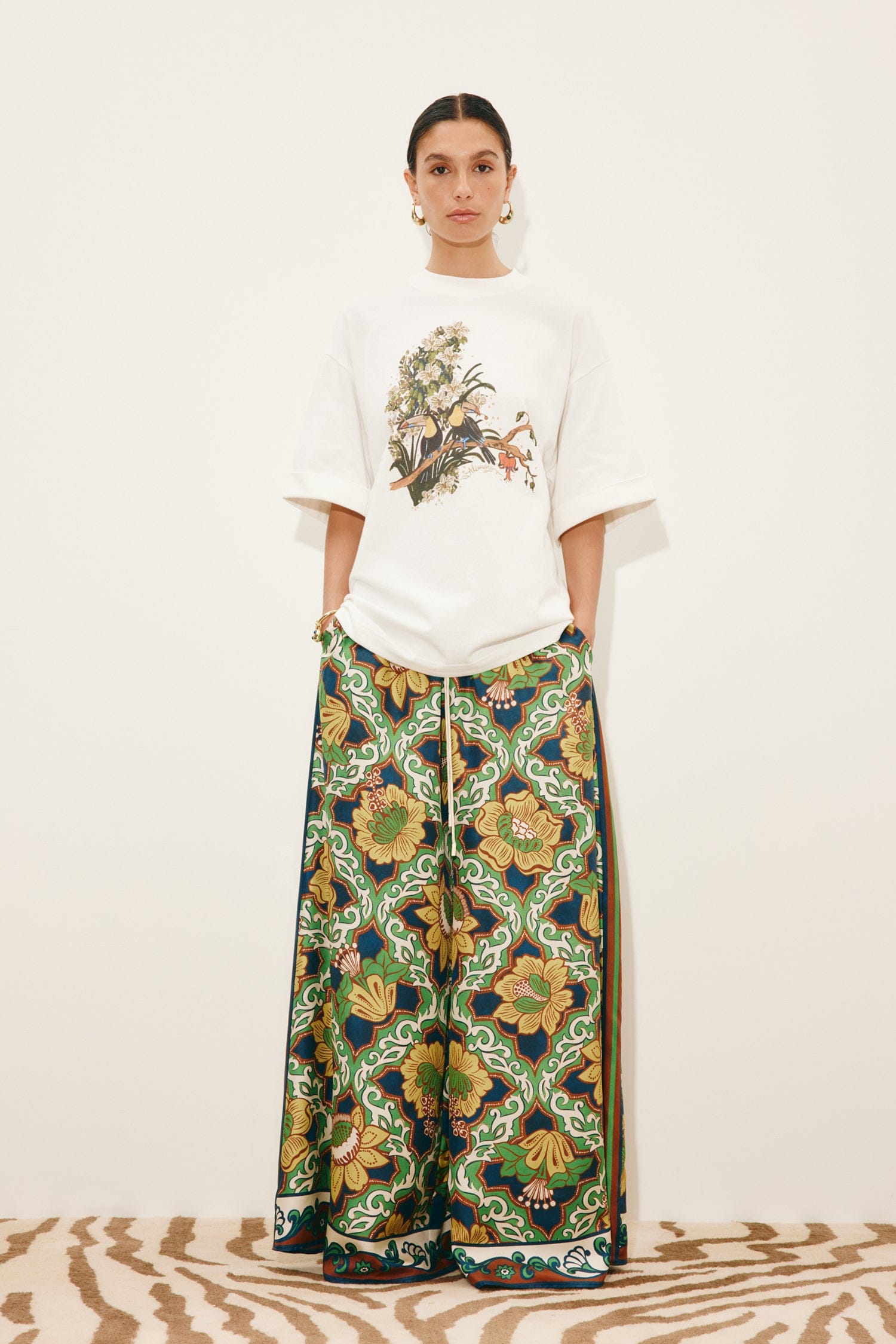 Alemais Toucan Tango t-shirt coton bio imprimé