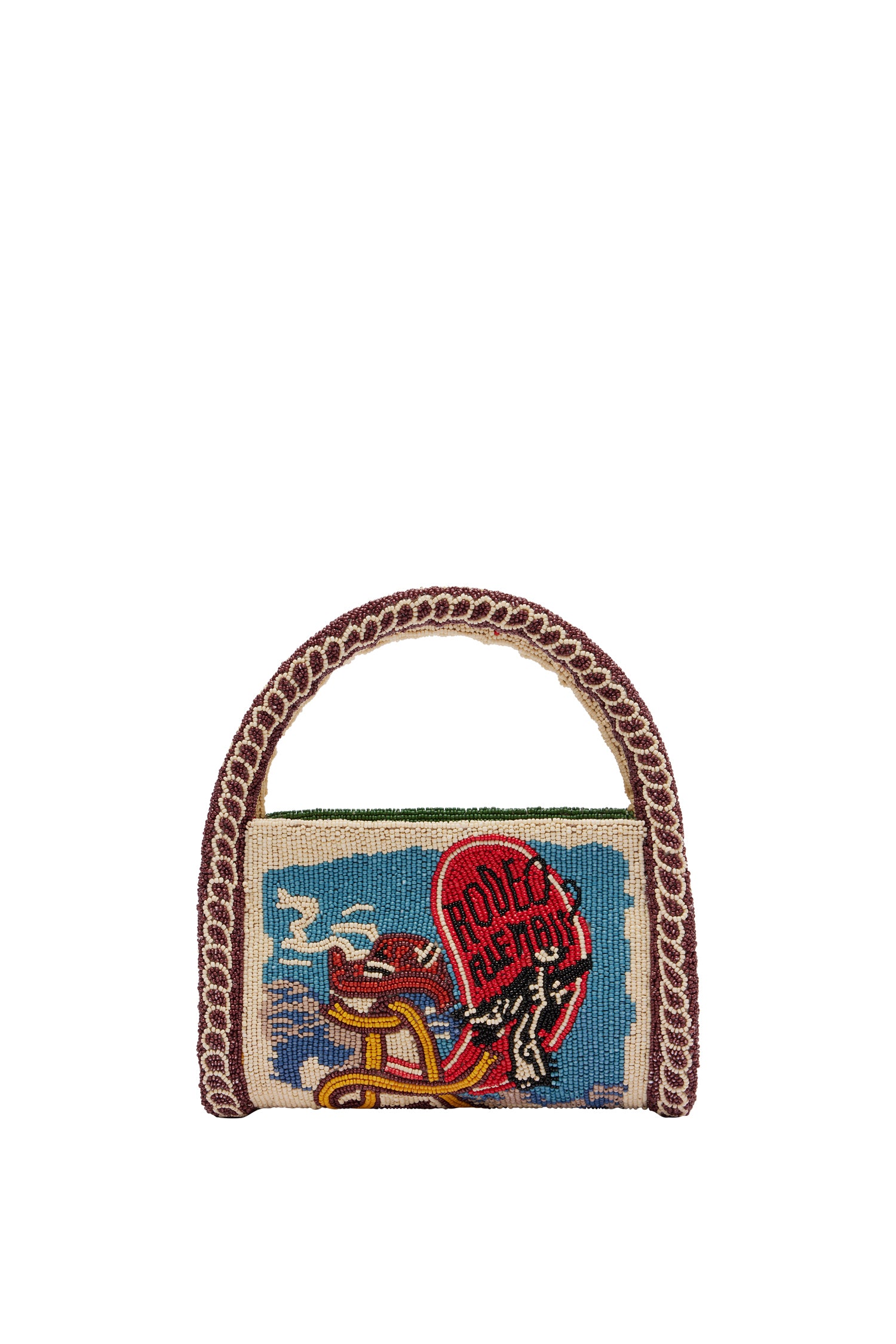 Alemäis Ace Beaded Barrel Bag sac perlé western