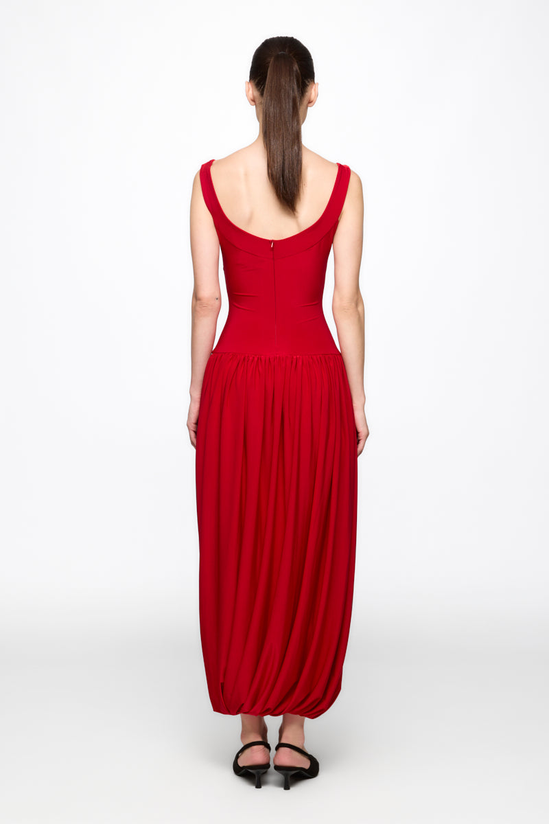 ATU Body Couture Corset robe midi rouge taille S jersey