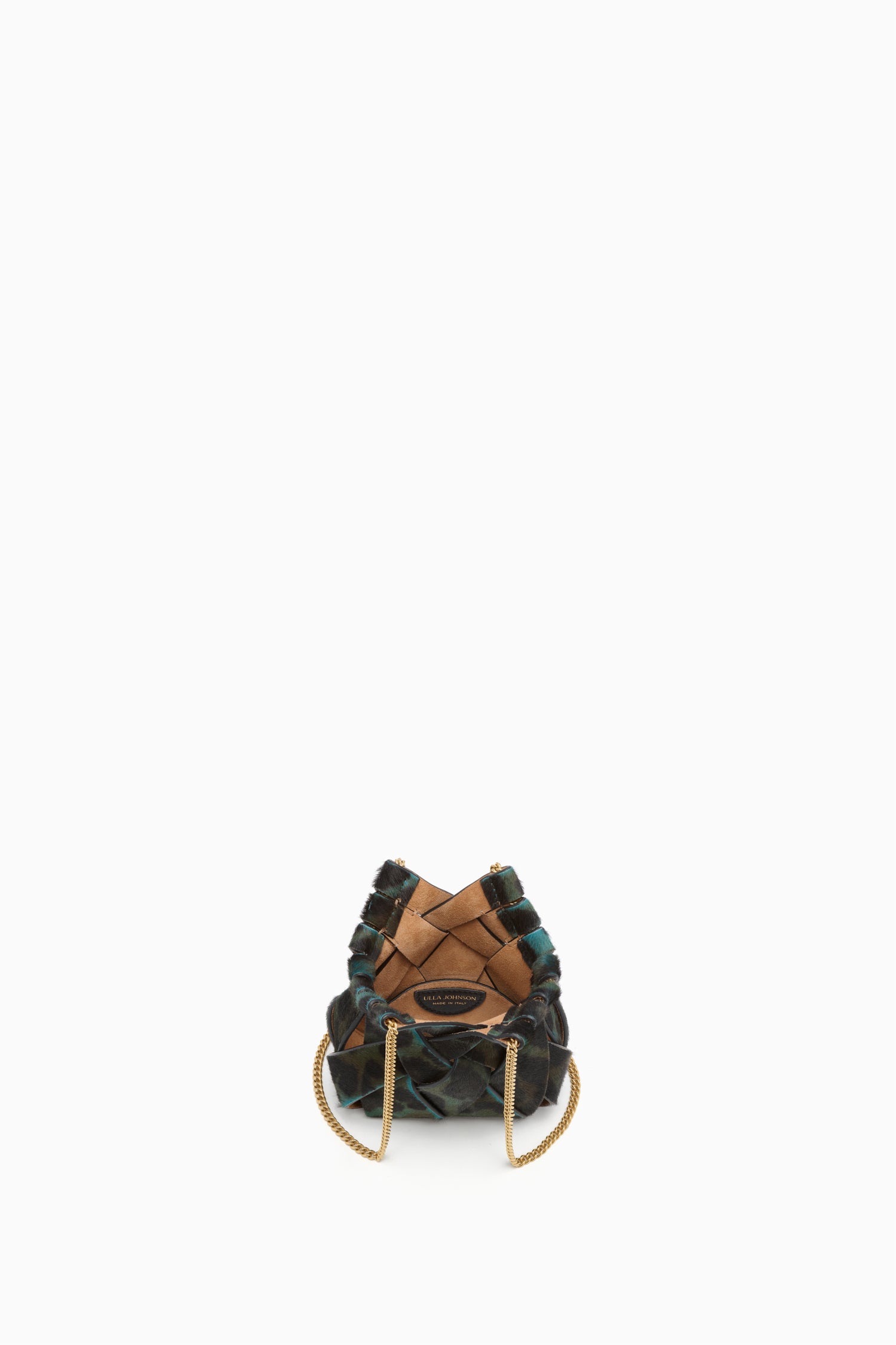 Ulla Johnson Charlotte Mini Crossbody sac léopard émeraude
