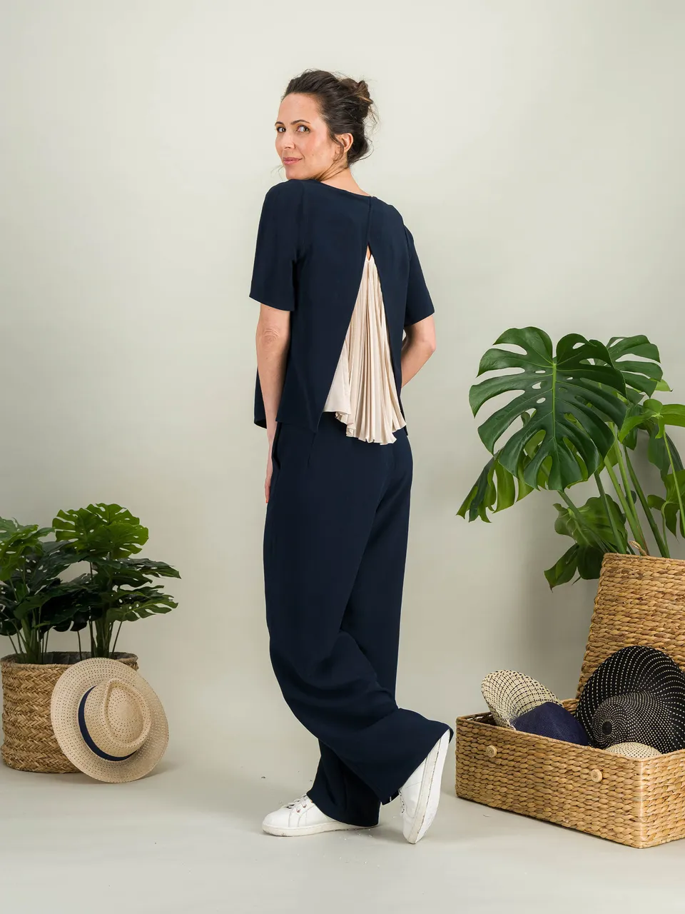 Anahide Saint André Comète Amaya set 2 tops blanc sable