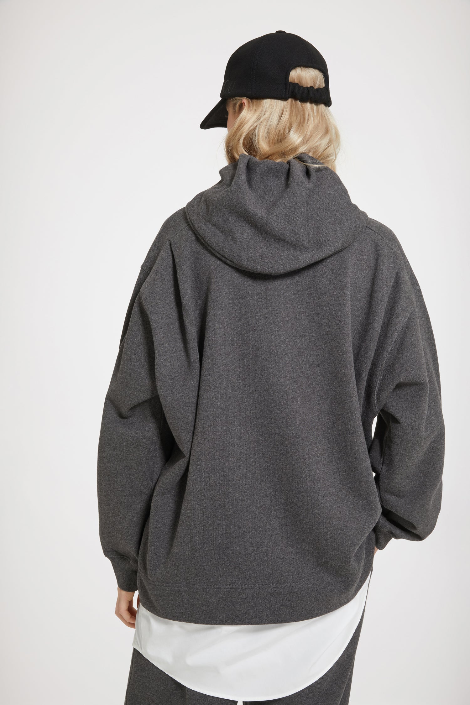 Patou JE092 robe hoodie graphite coton bio