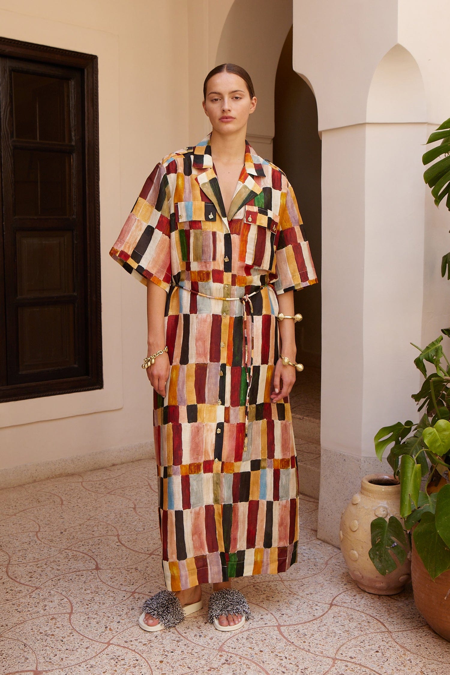 Alemäis Marjorelle Shirtdress robe chemise lin et soie