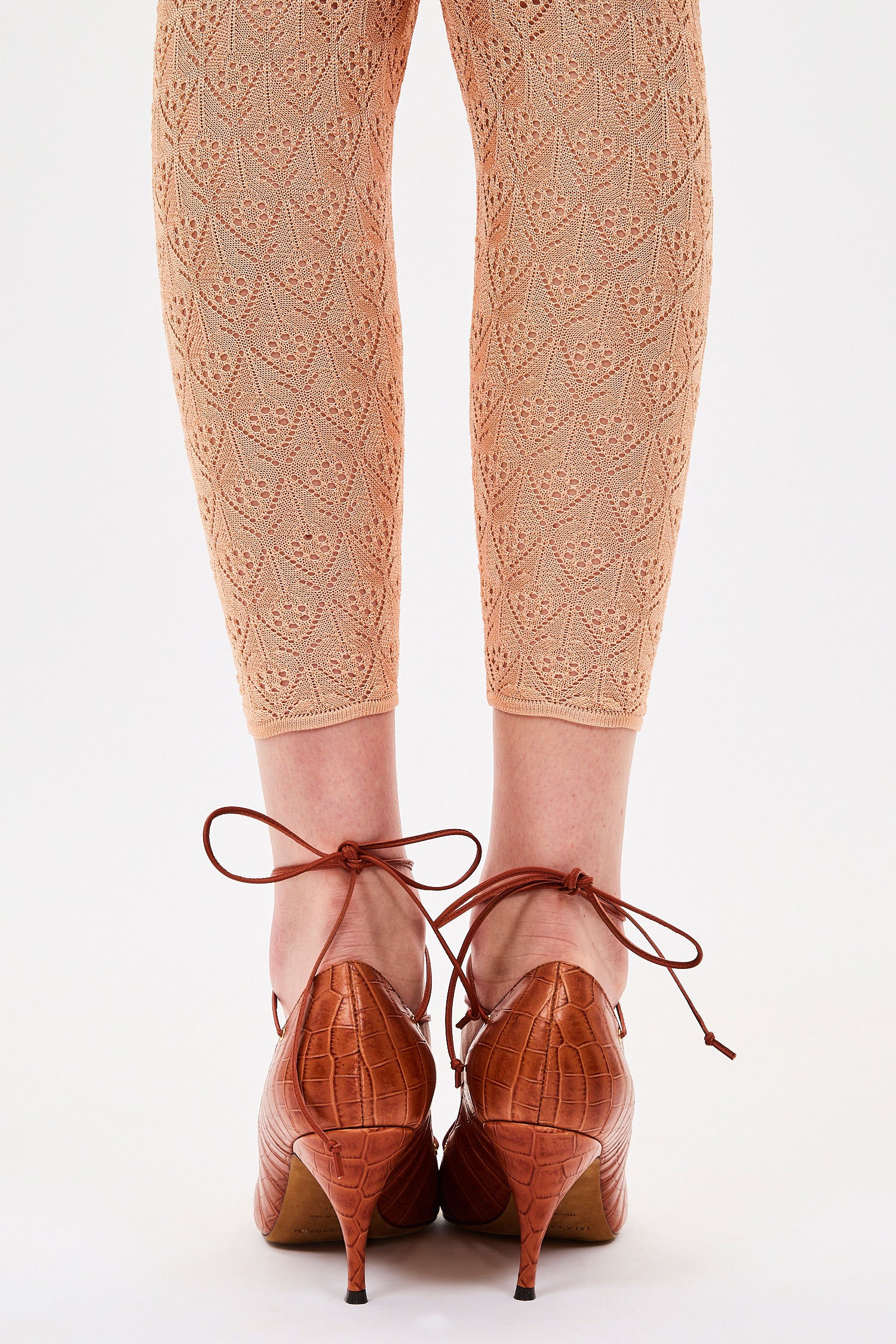 Ulla Johnson Lola escarpins cuir marron talon 75