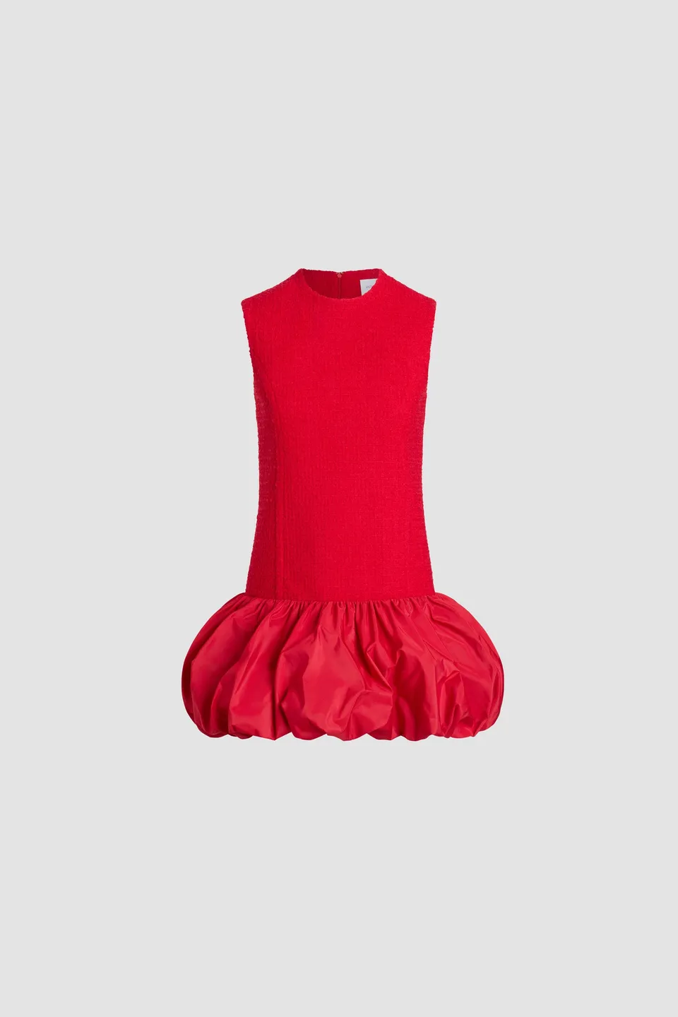 Patou H25DR2050223312R robe rouge tweed laine Scarlet