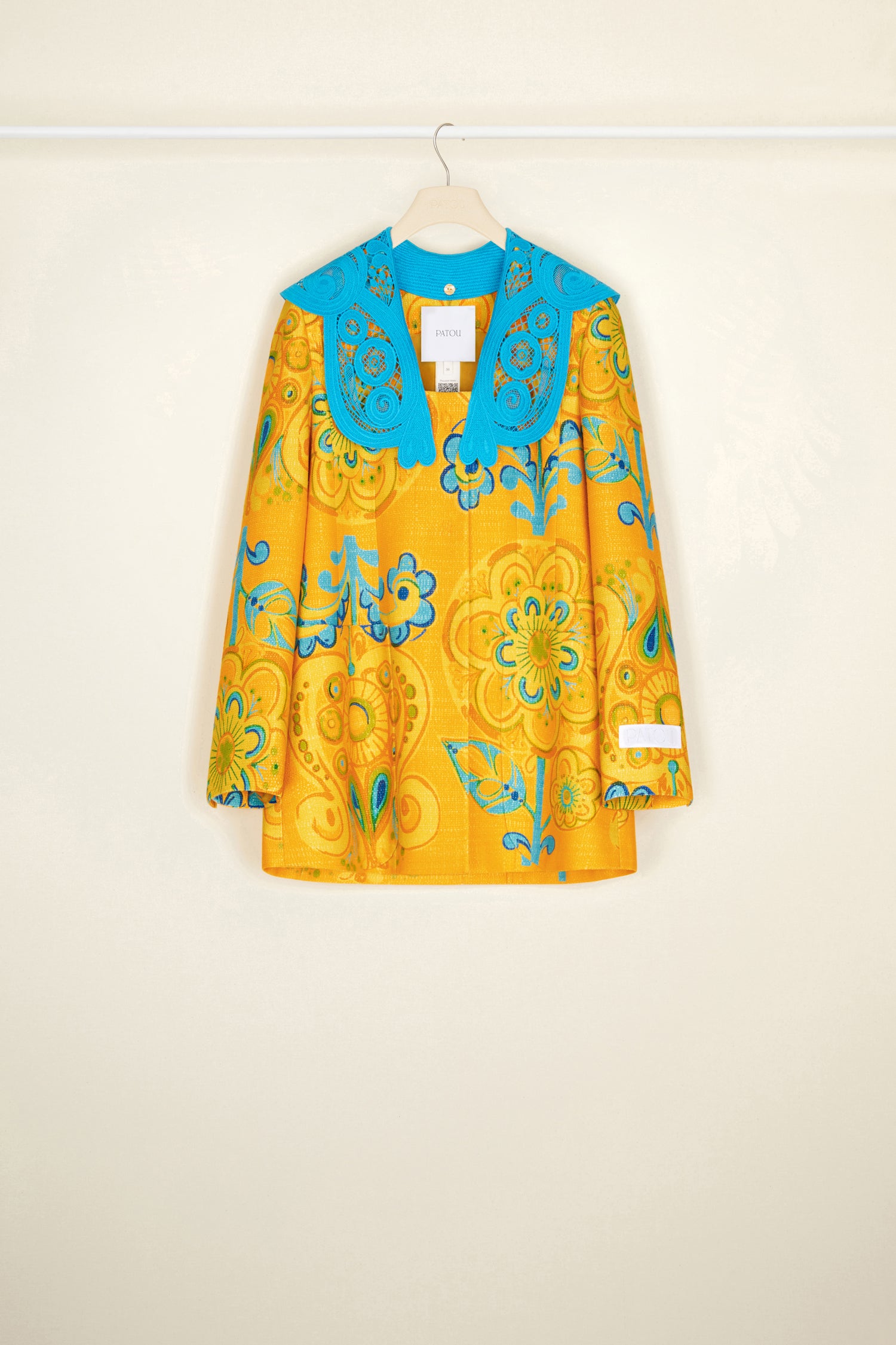 Patou Jackets JA019 veste tweed Honey Flower guipure