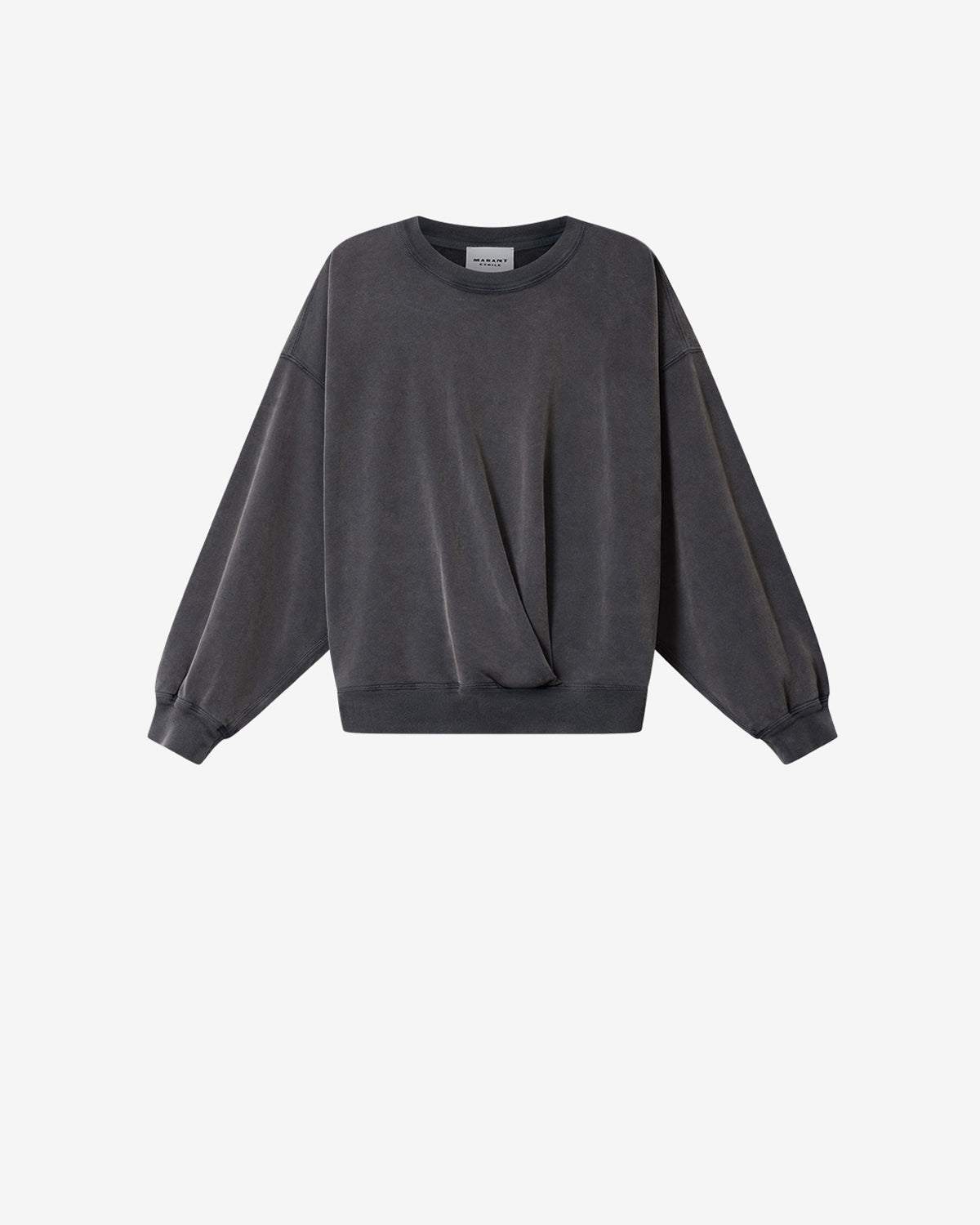 Isabel Marant Sauria sweat noir délavé coton