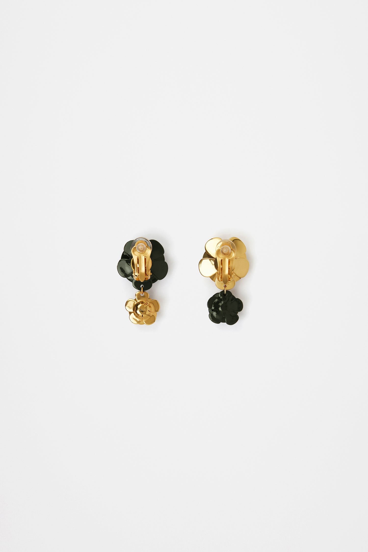Patou JW088 boucles d'oreilles clips vert Winter Moss