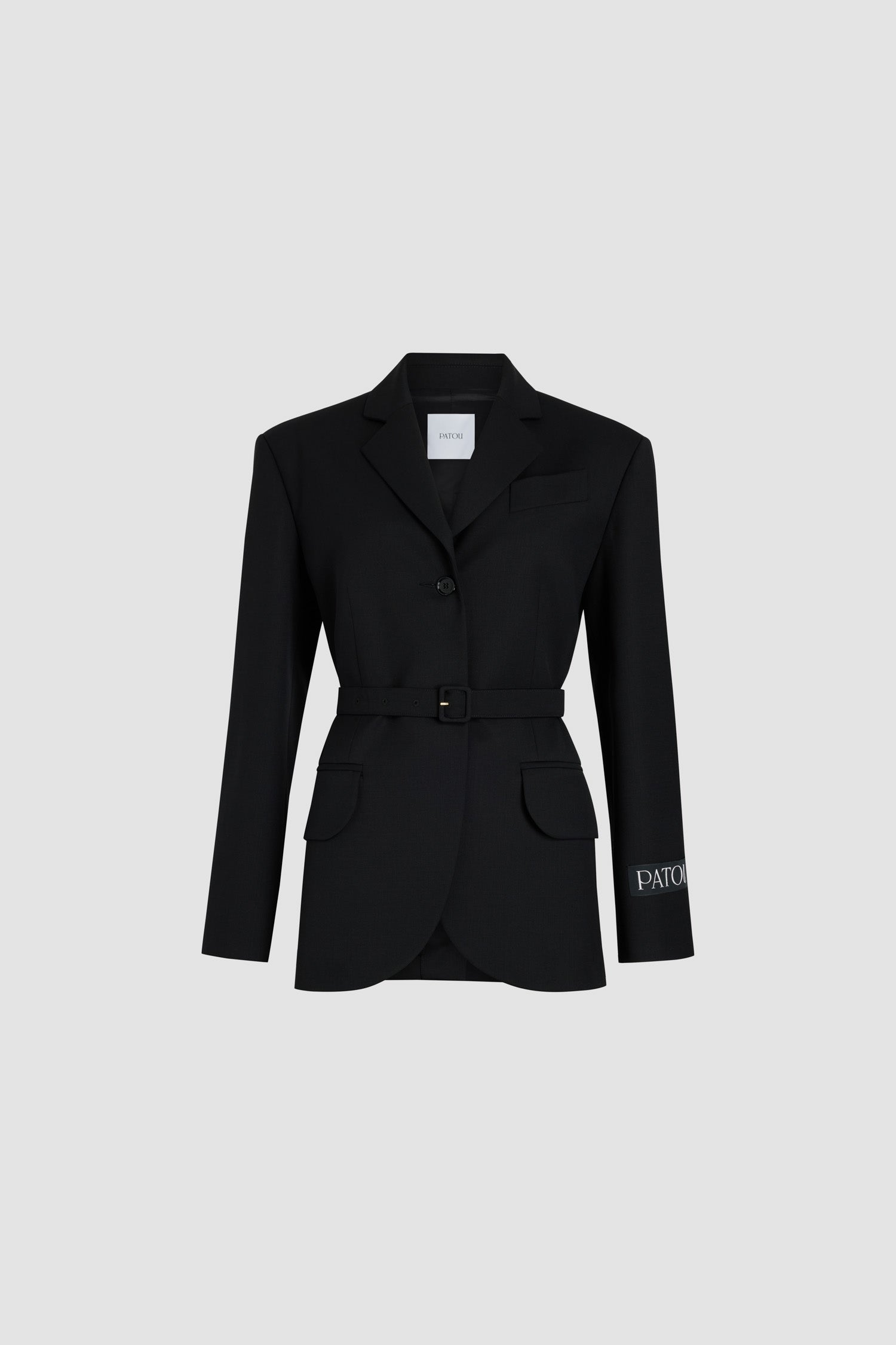 Patou Jackets veste JA0380103999B laine technique noire 34-44