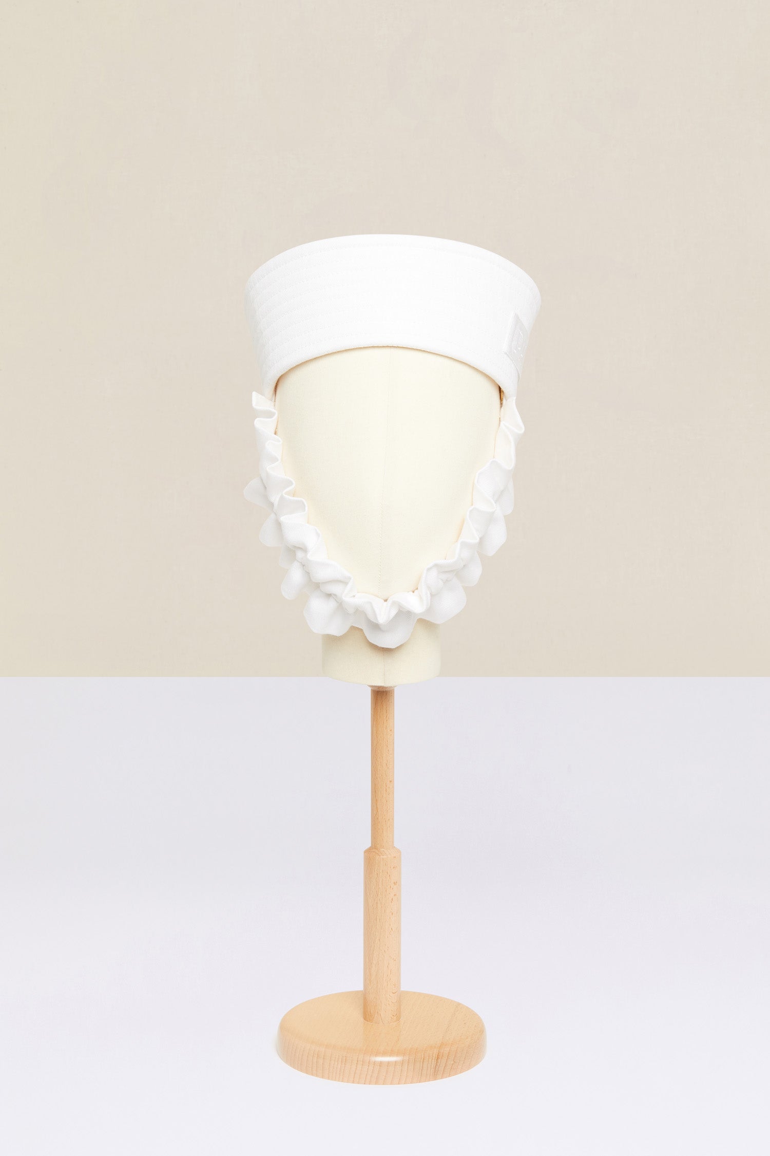 Patou chapeau marin AC009 coton blanc volant TU