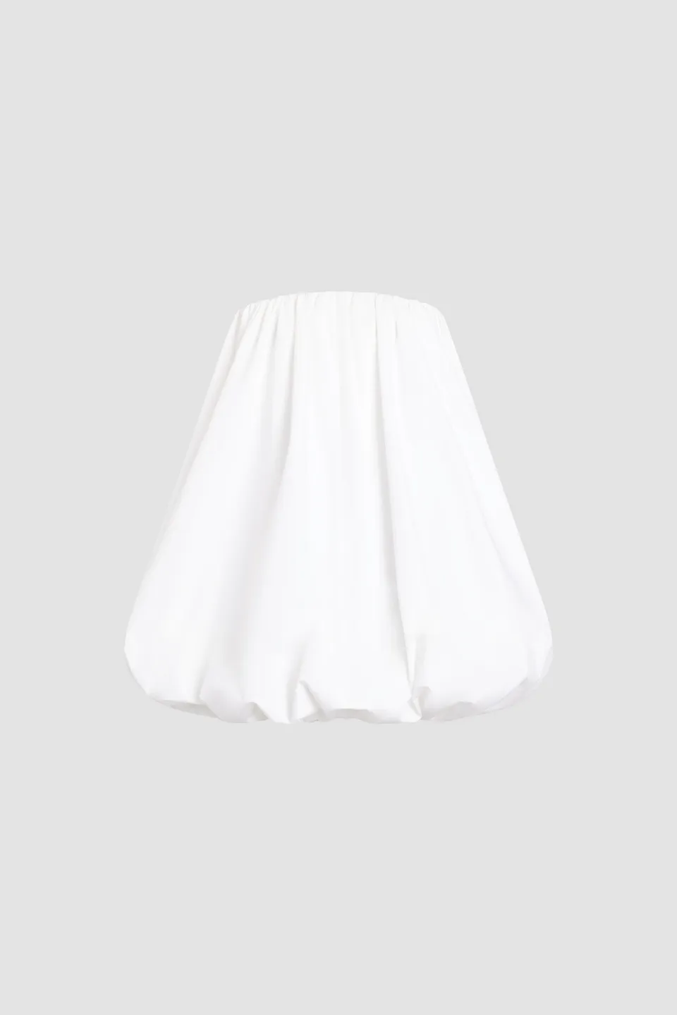 Patou E26DR246 robe bustier coton bio blanc