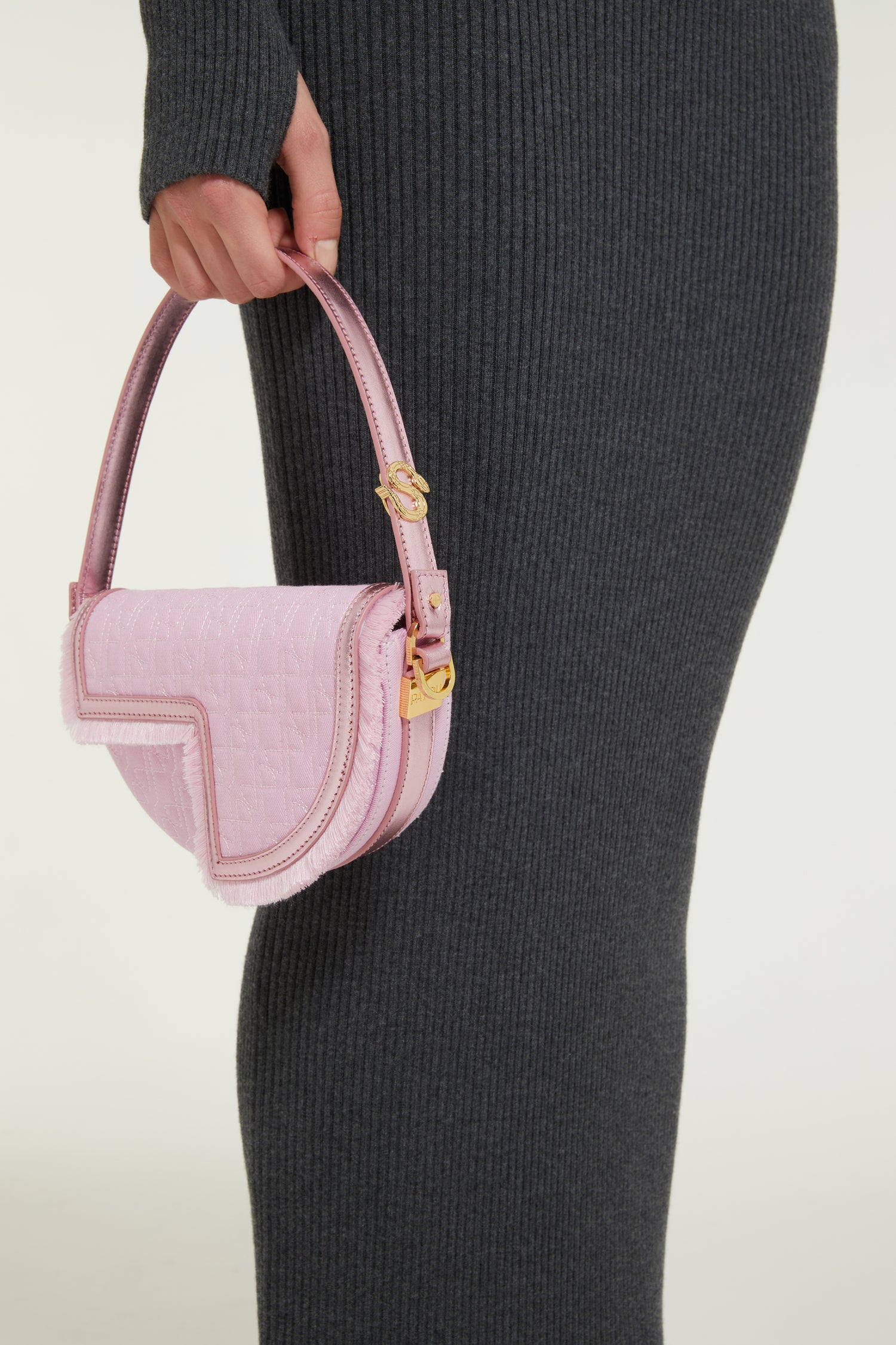 Patou BA007 sac Petit Patou Sita denim rose 20 cm
