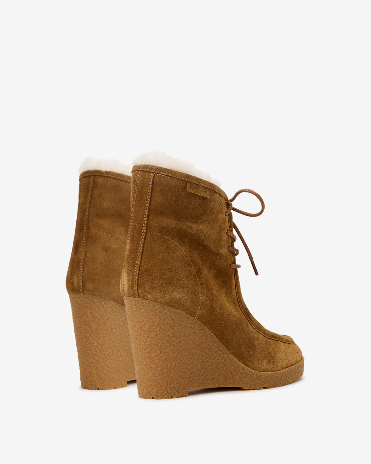 Isabel Marant Cylia Bottines Compensées Cognac Cuir 38
