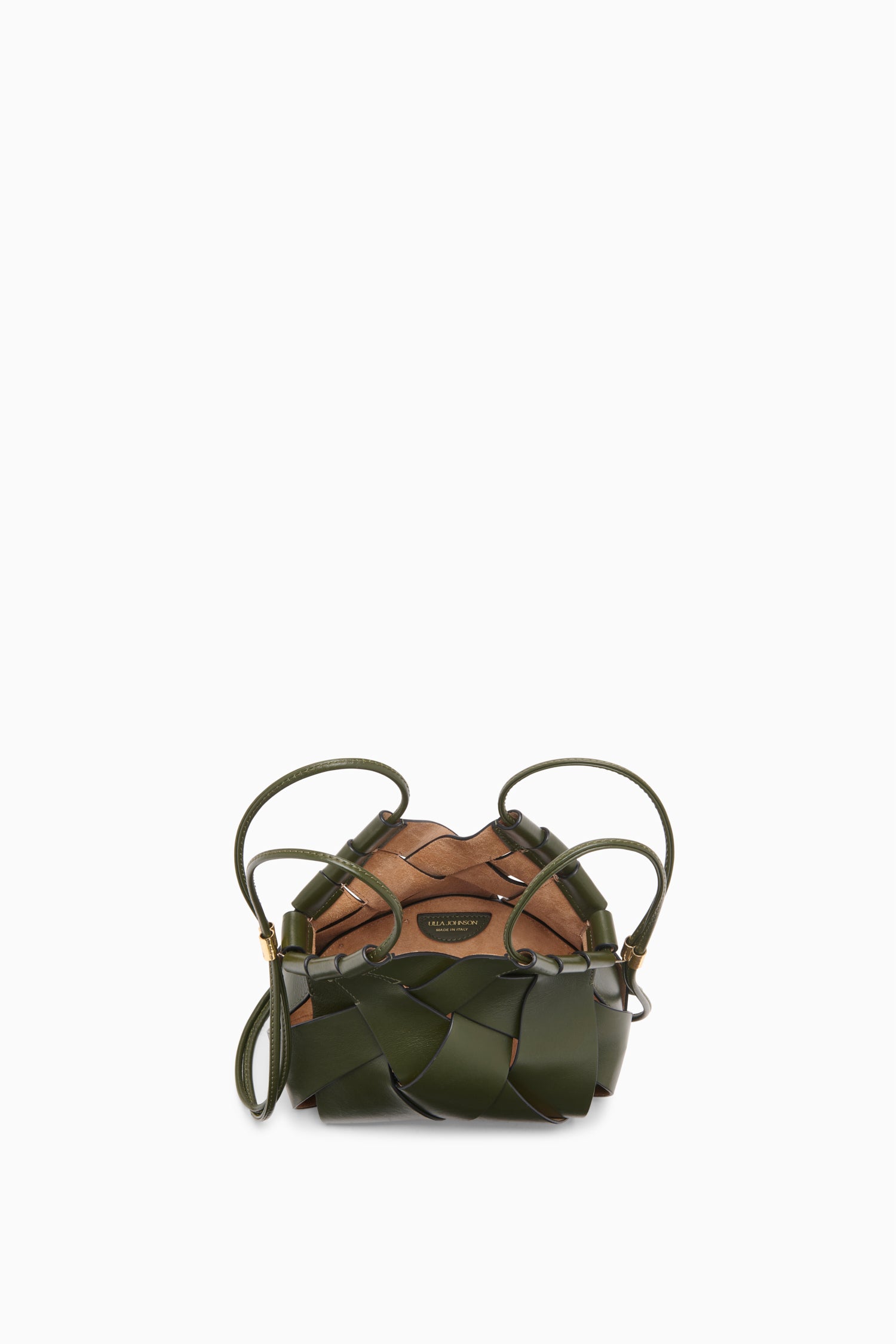 Ulla Johnson Charlotte sac bandoulière Militaire cuir vert