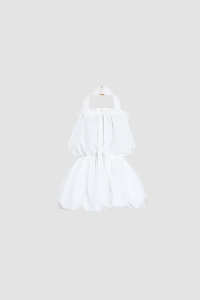 Patou E26DR2450017001W robe bustier coton blanc 36