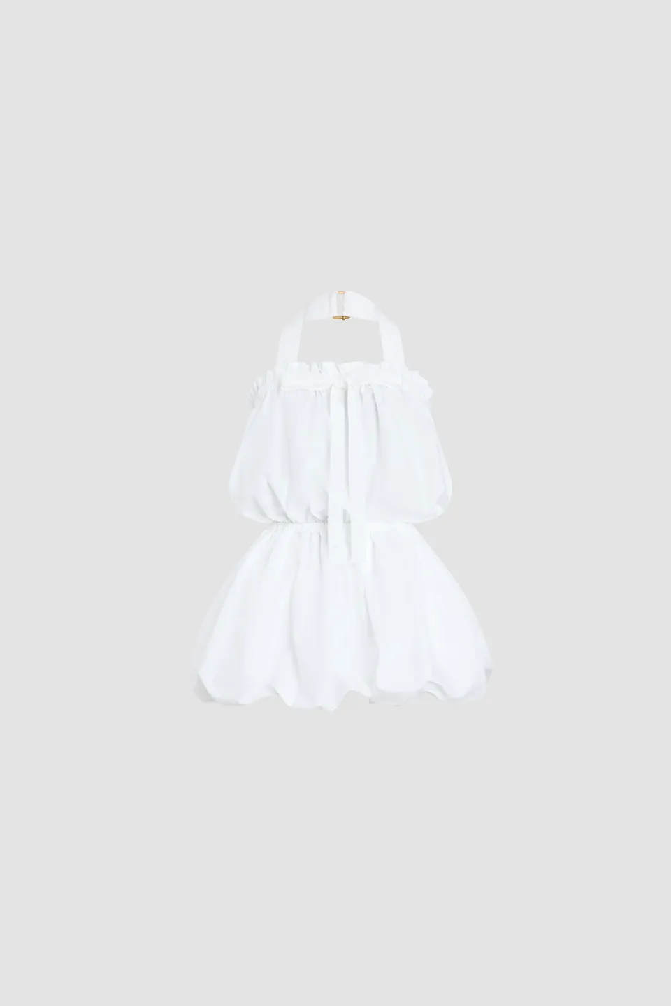 Patou E26DR2450017001W robe bustier coton blanc 36