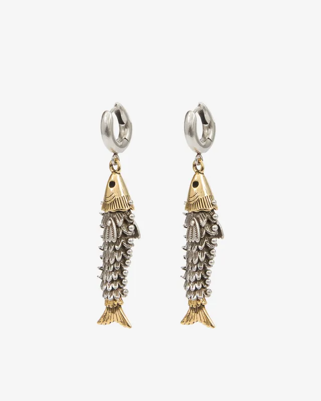 Isabel Marant River boucles d'oreilles poisson bicolore