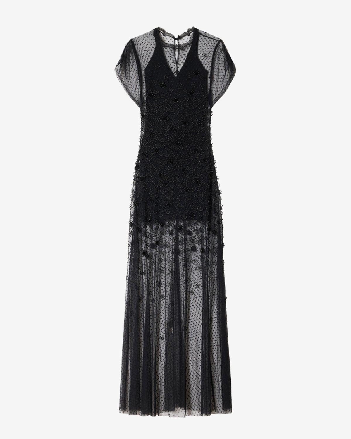 Isabel Marant Otalia RO1220FB-D4J18I robe dentelle noire