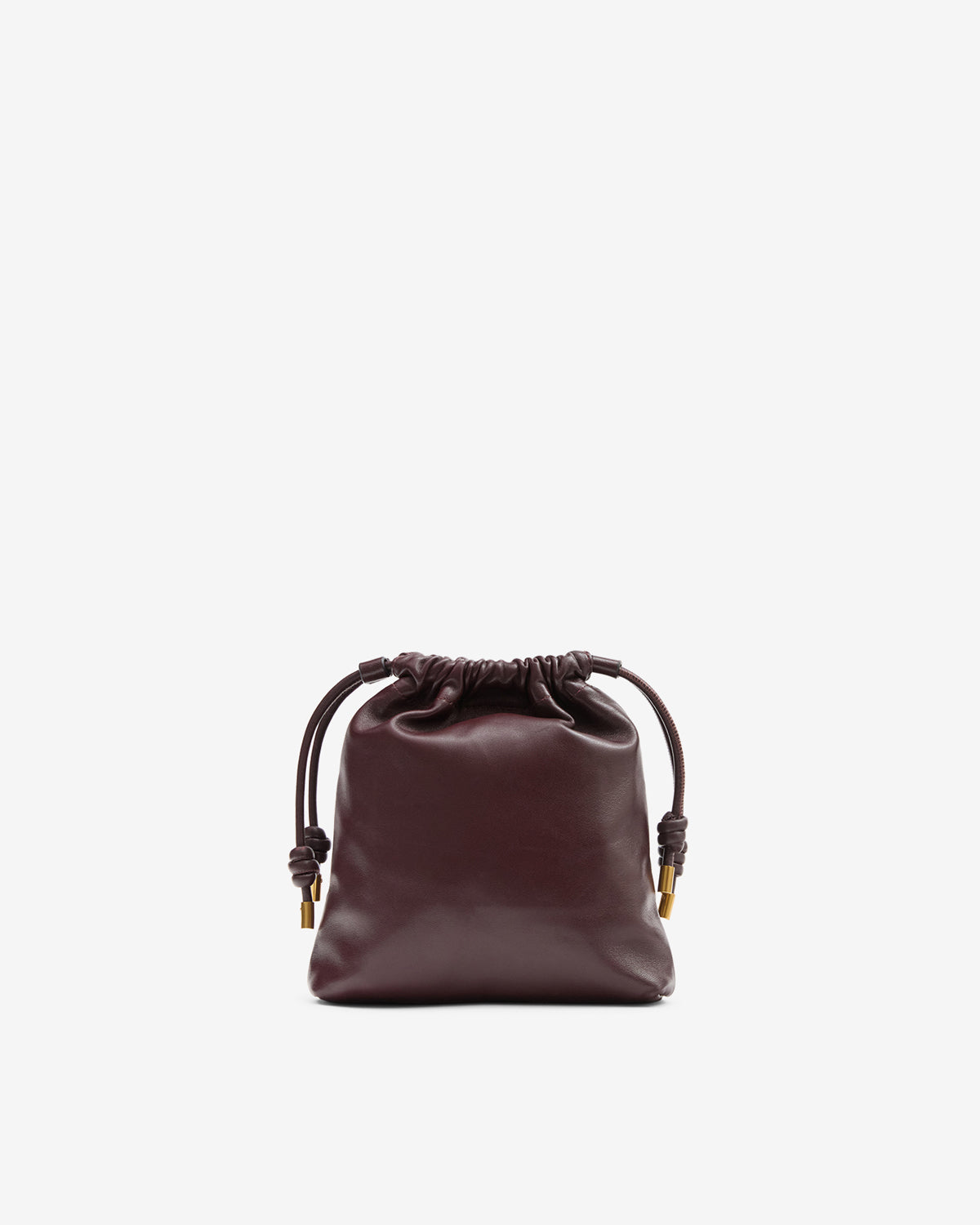 Isabel Marant Silven Mini sac seau bordeaux cuir
