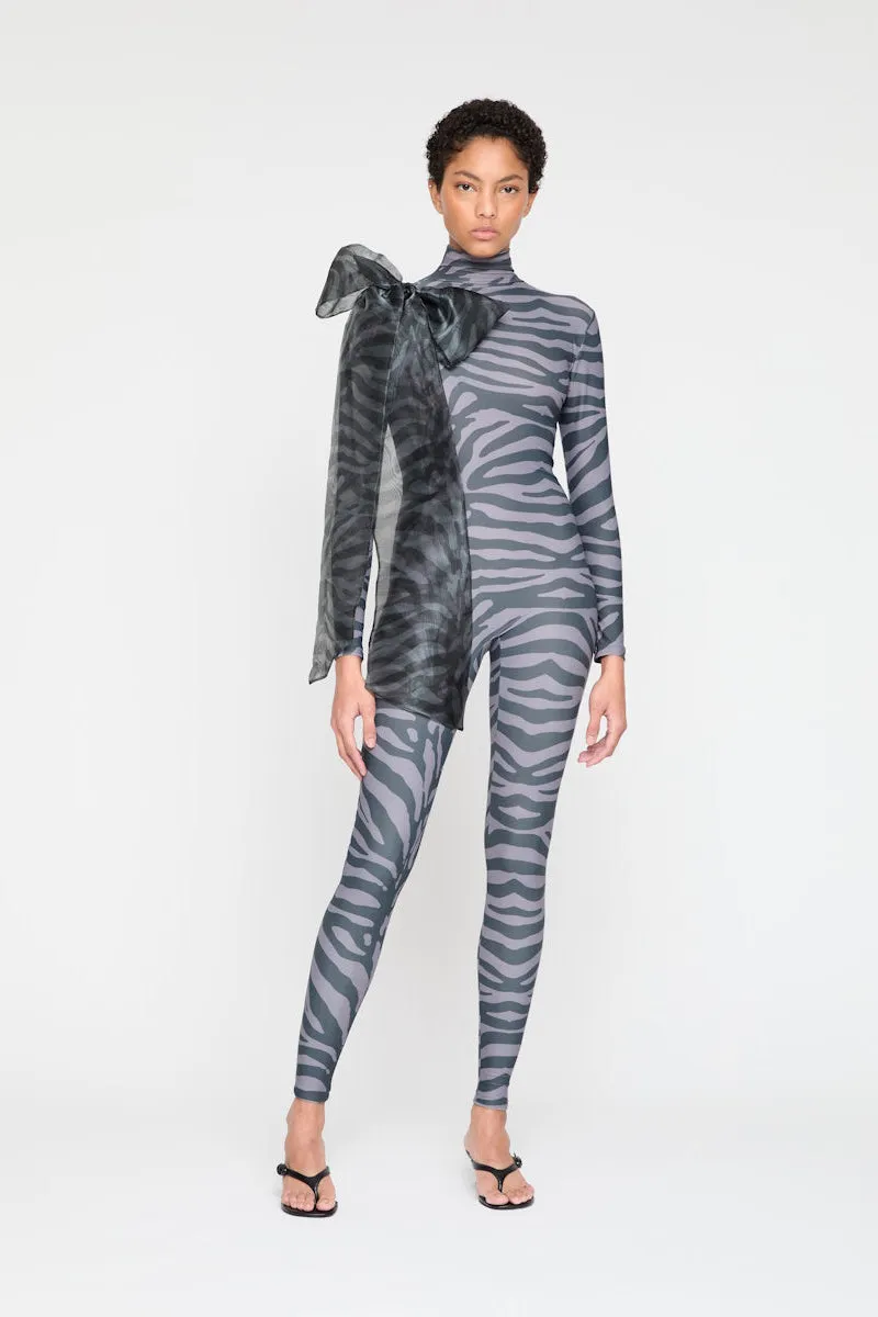 ATU Body Couture Tiger combinaison tigre gris nœud épaule
