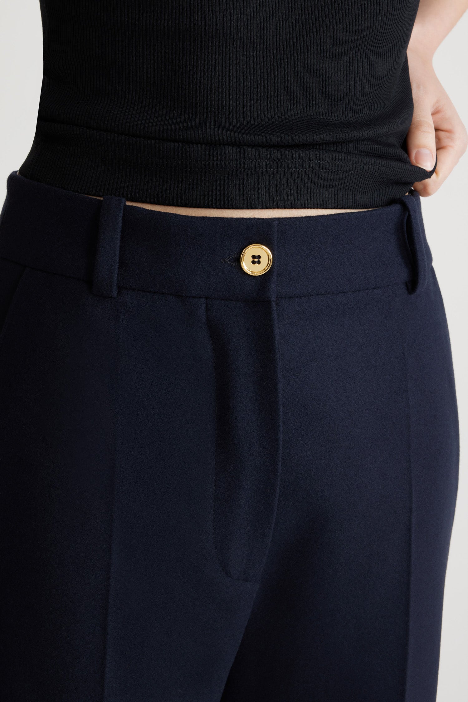 Patou TR001 Pantalon laine marine taille 38 droit