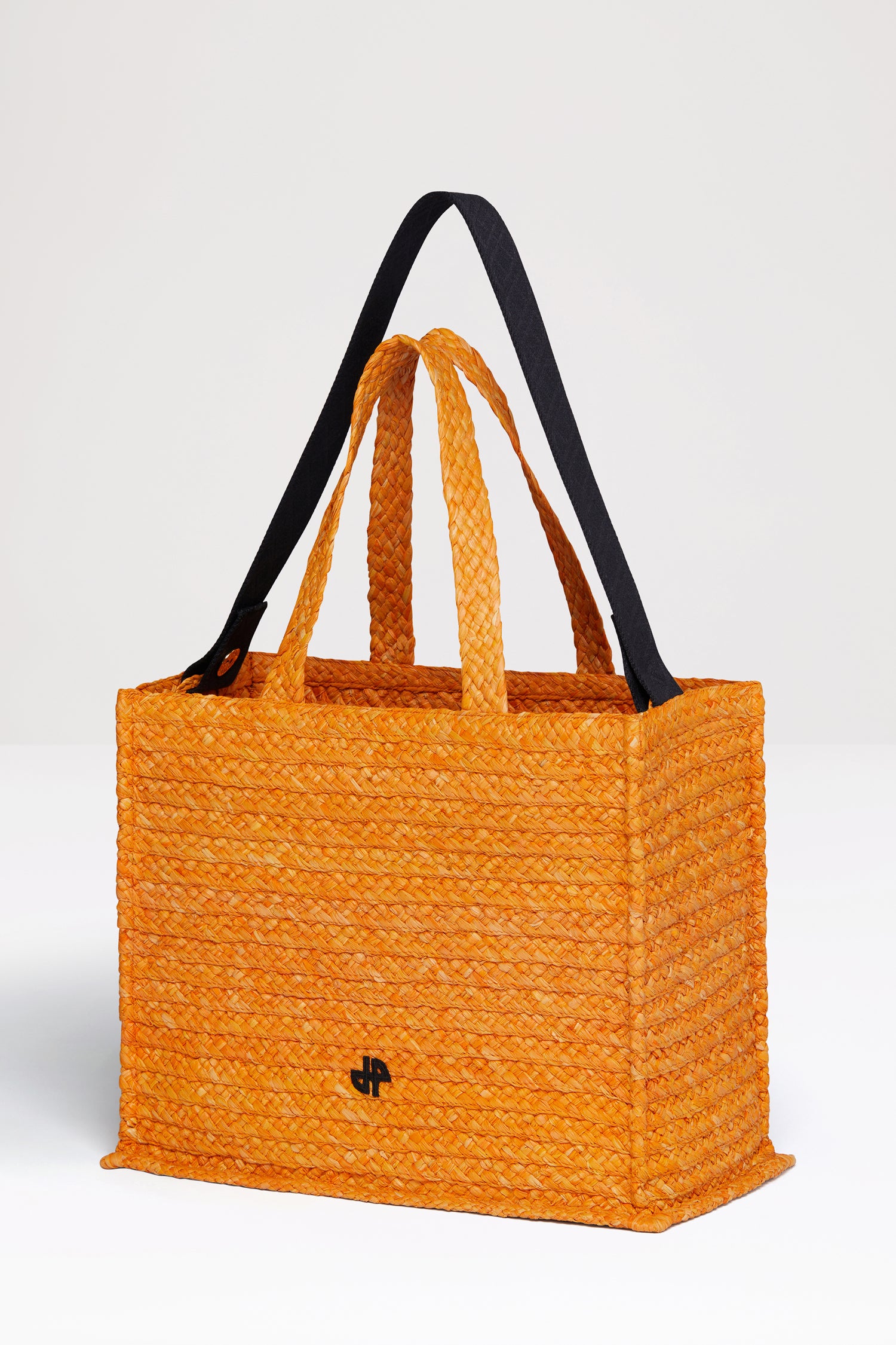 Patou JP Tote AC024 sac raphia orange Marigold TU