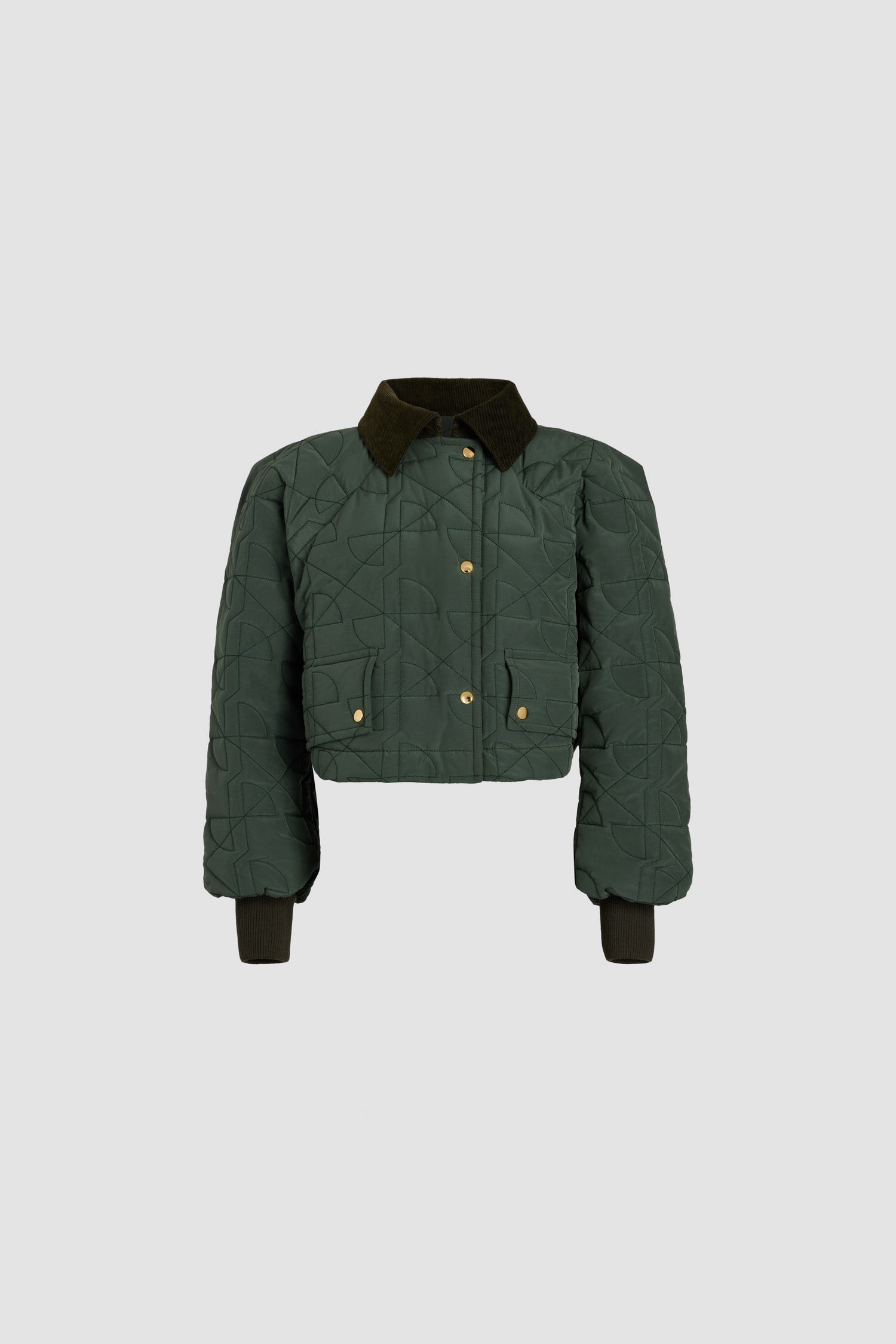 Patou Jackets OU0270188754B bomber nylon vert 34-44
