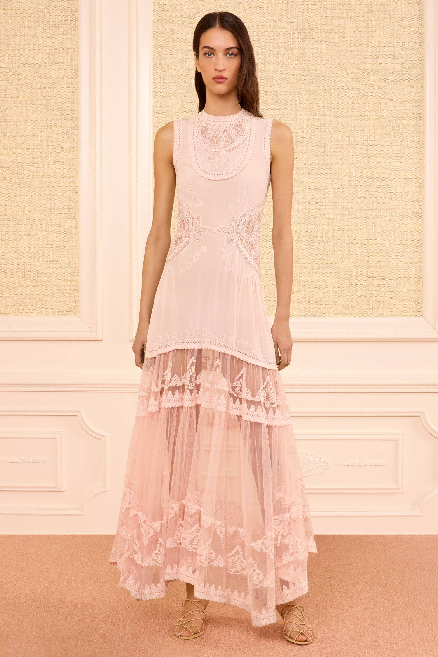 Ulla Johnson Florence PF260104 robe blush soie