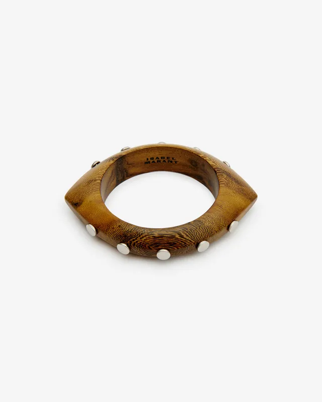 Isabel Marant Layla Bracelet bois havane-argent