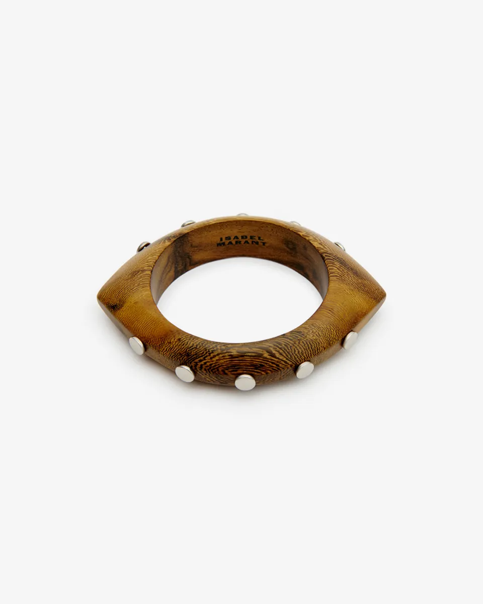 Isabel Marant Layla Bracelet bois havane-argent