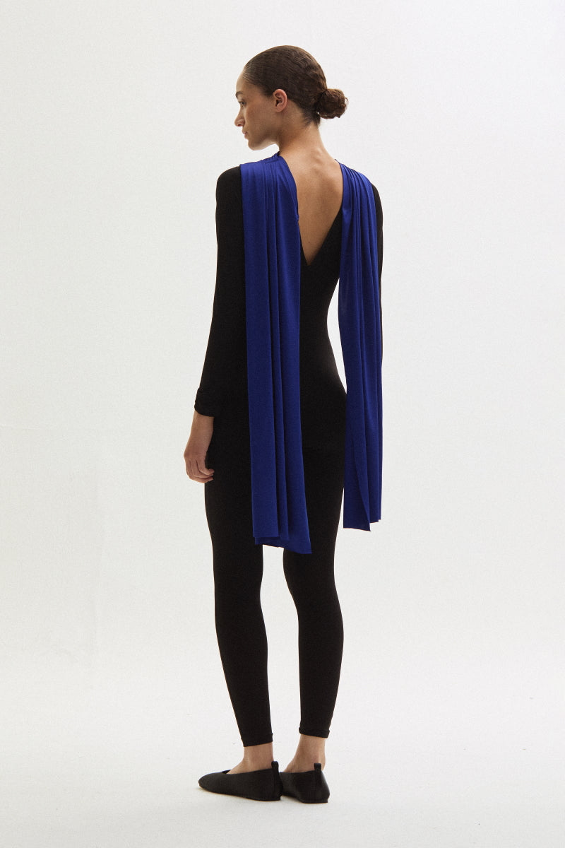 ATU Body Couture Scarf Combinaison Noire Foulard Bleu