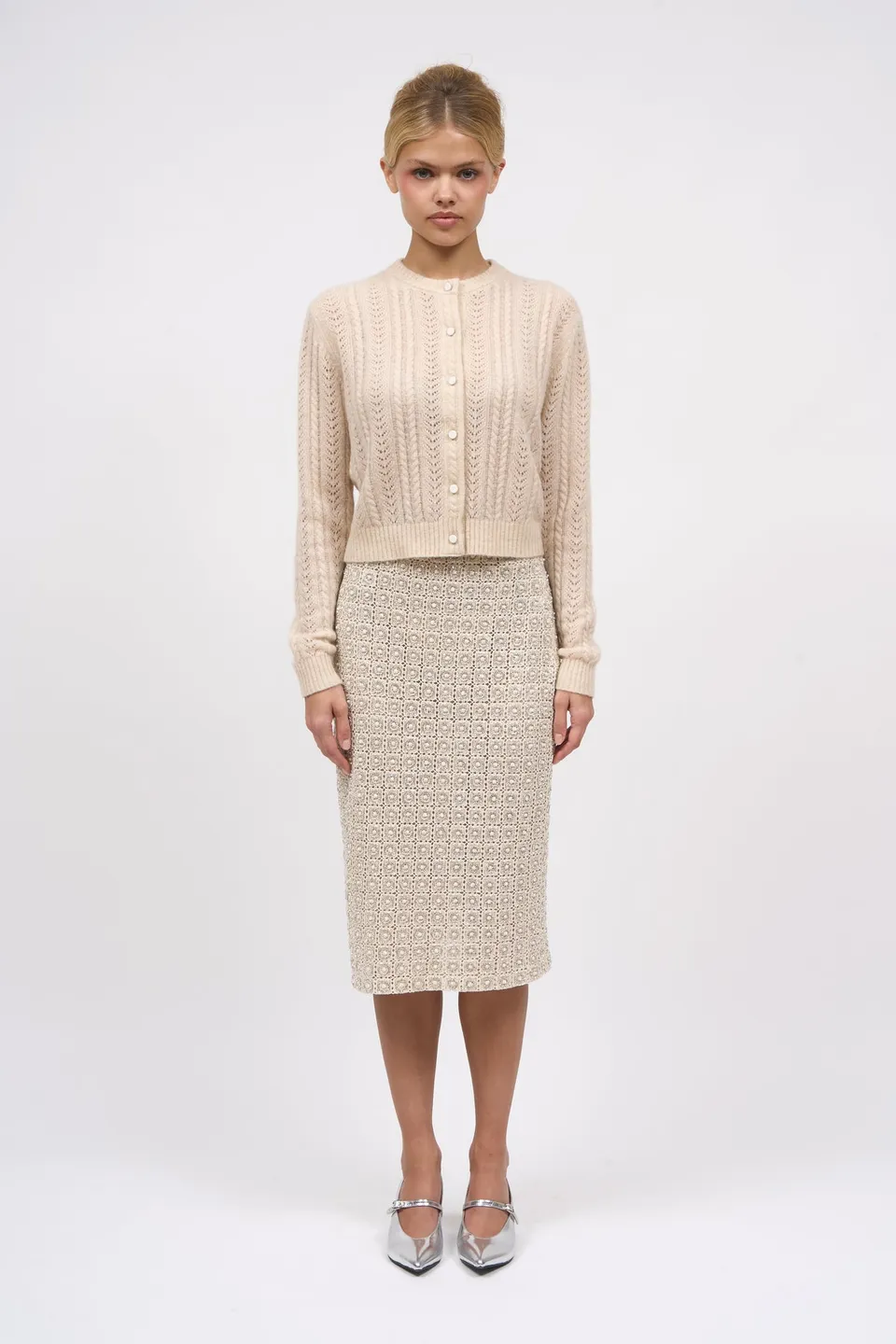 Paul & Joe Novelo cardigan cachemire mélangé torsades