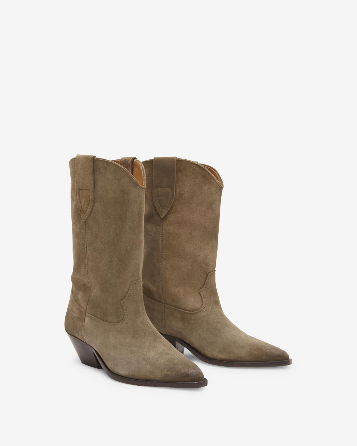Isabel Marant Duerto bottes taupe santiag 4cm