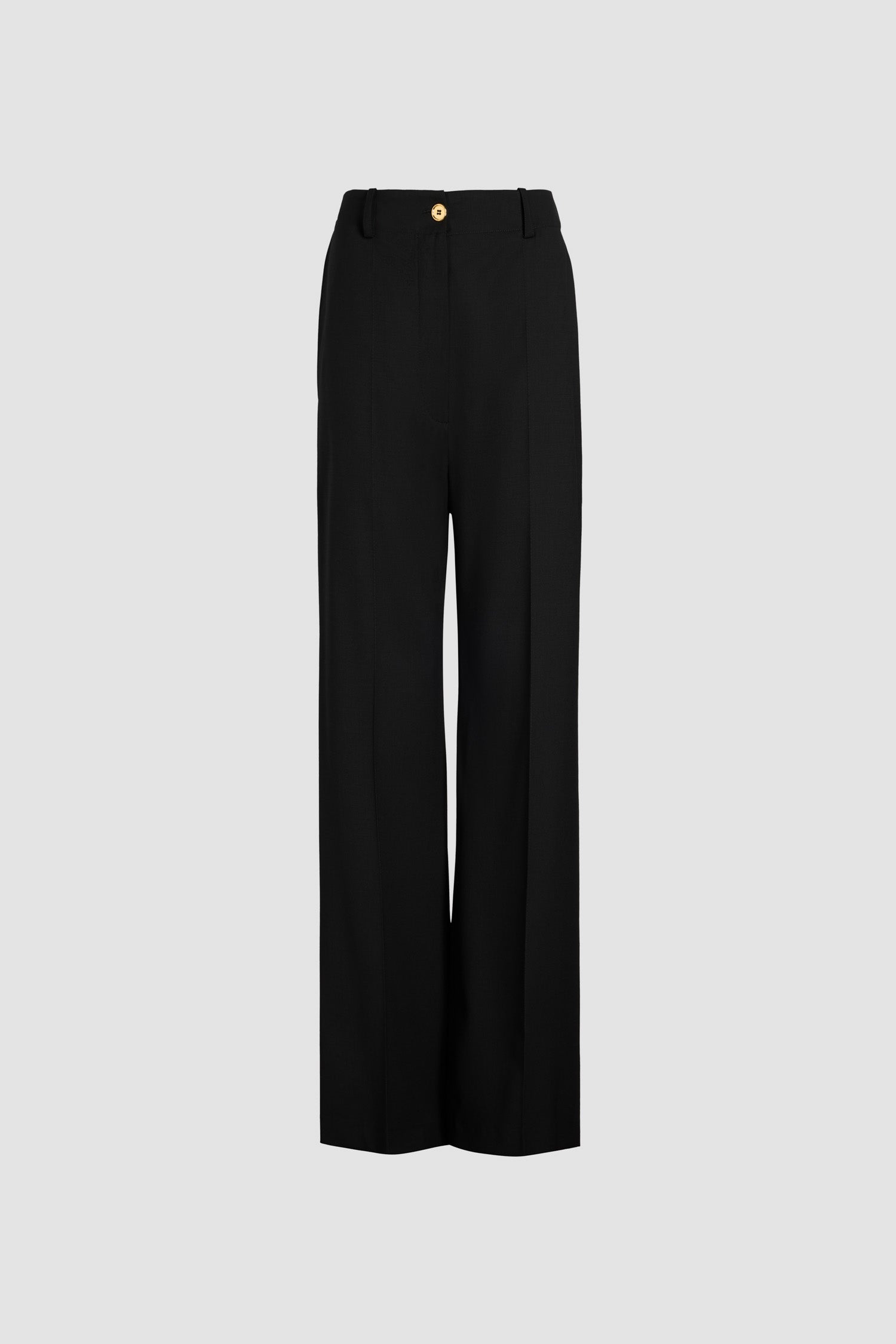 Patou Trousers P23TR0020074999B pantalon noir gabardine coton