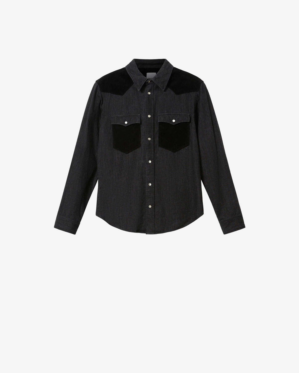 Isabel Marant Vegas Chemise Noire Coton Velours XS-XL